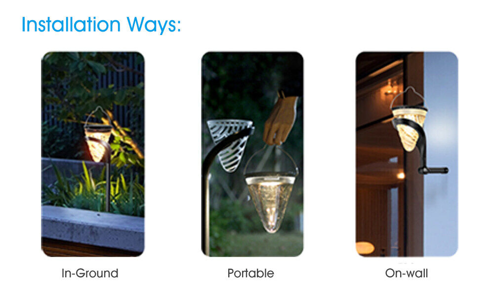 Solar lantern garden lights