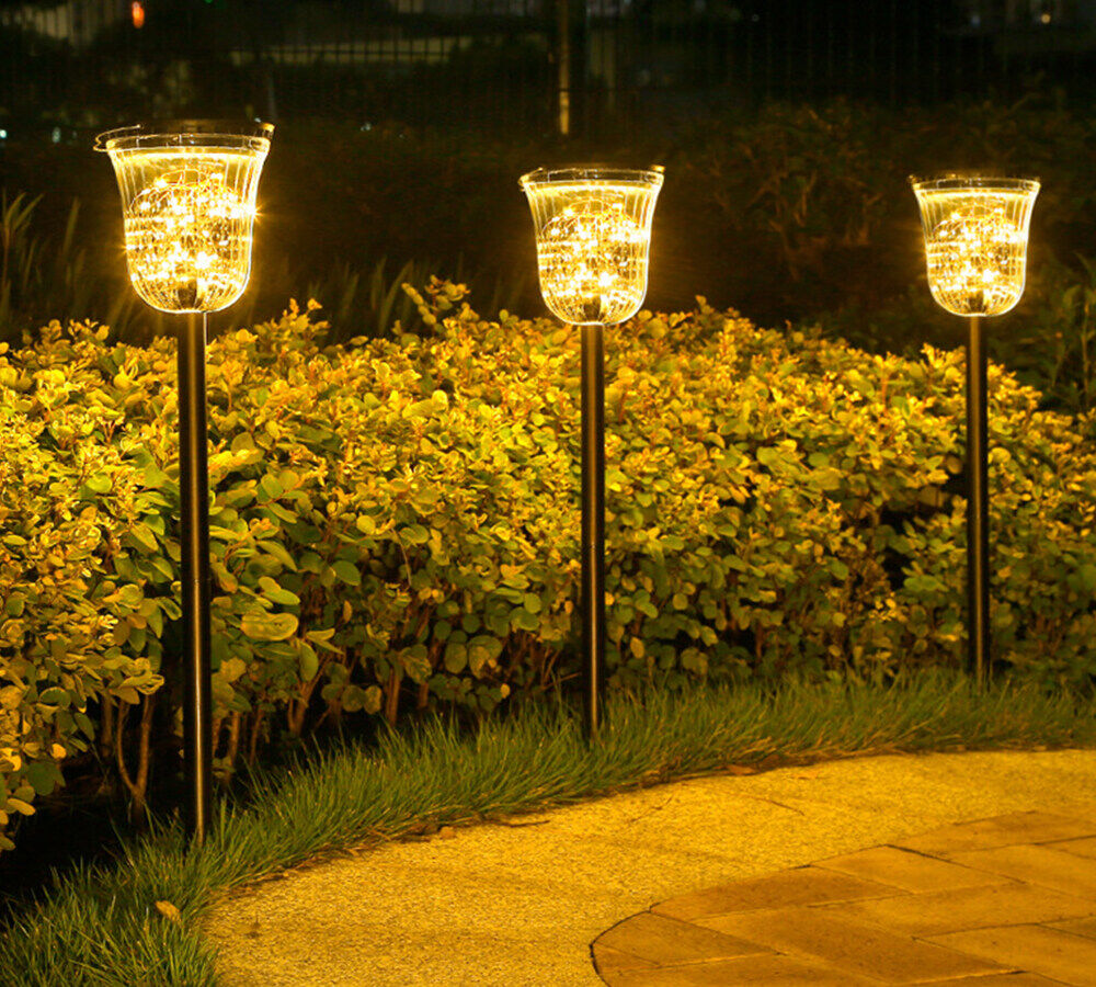 stainless steel solar garden lights