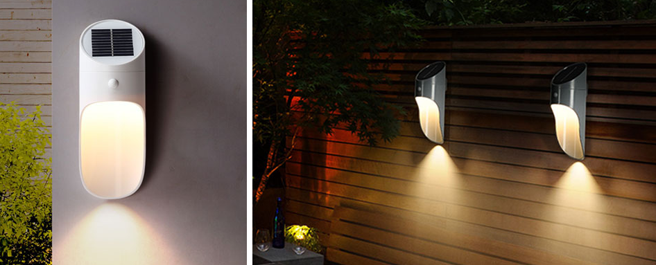 Solar Motion Sensor LED Wall Light