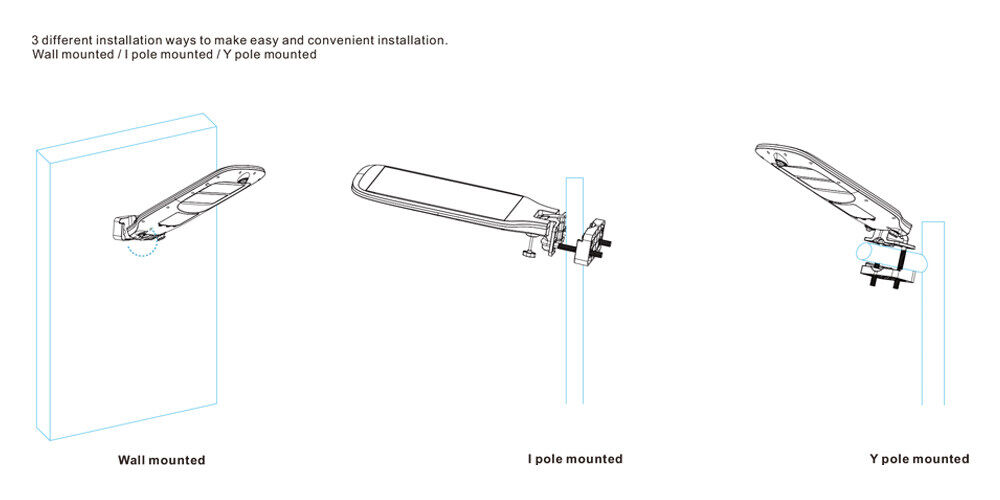 solar street light with pole