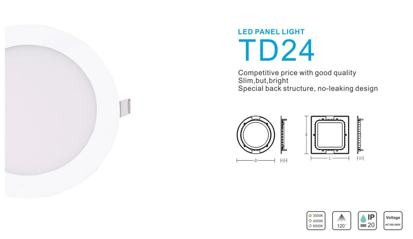 recessed slim led panel light