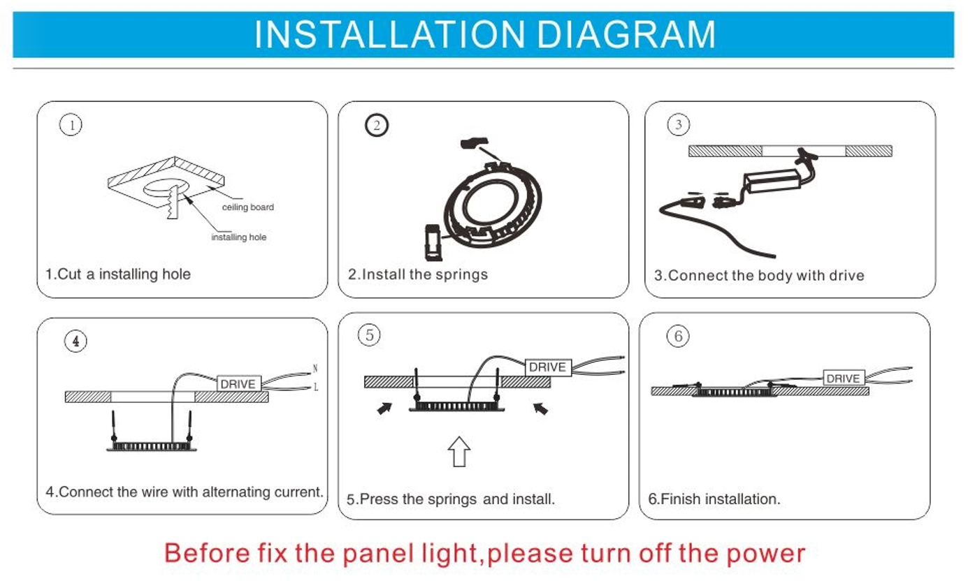 led panel light supplier