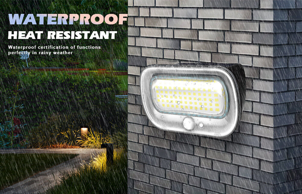 Waterproof external solar wall lights