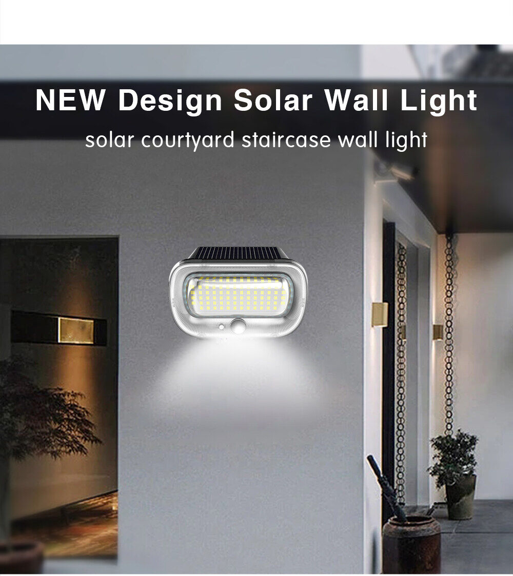 solar powered led wall light