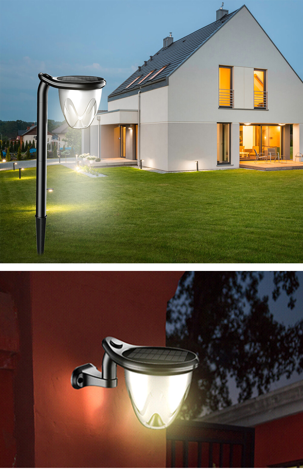 solar garden lamp post